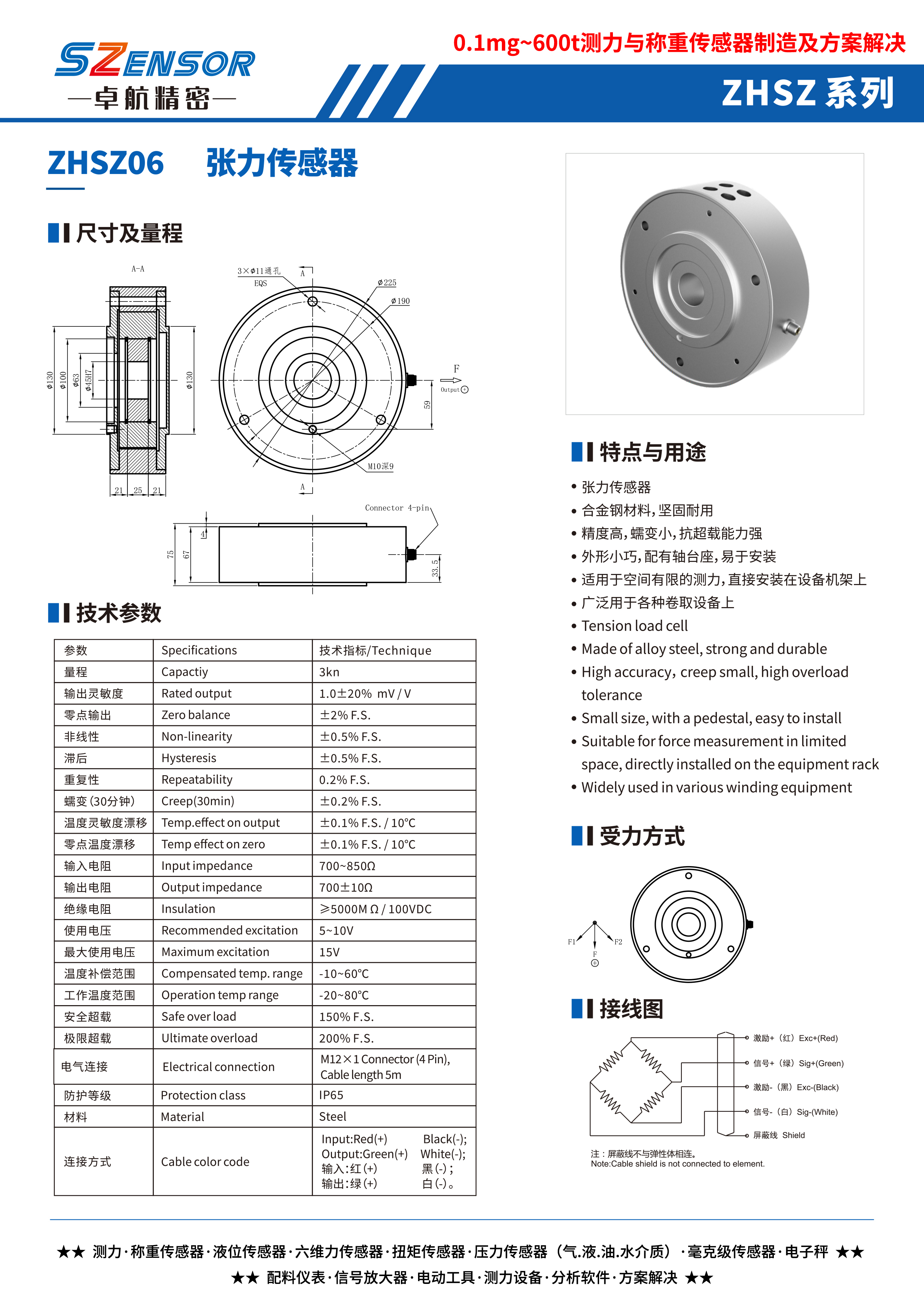 張力傳感器 ZHSZ06